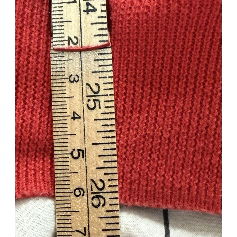 Brooks Brothers 346 Sweater Pullover Mens Large Red 100% Supima Cotton V Neck